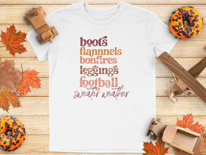 Boots Flannels Bonfires Leggings Football Sweater Weather product type