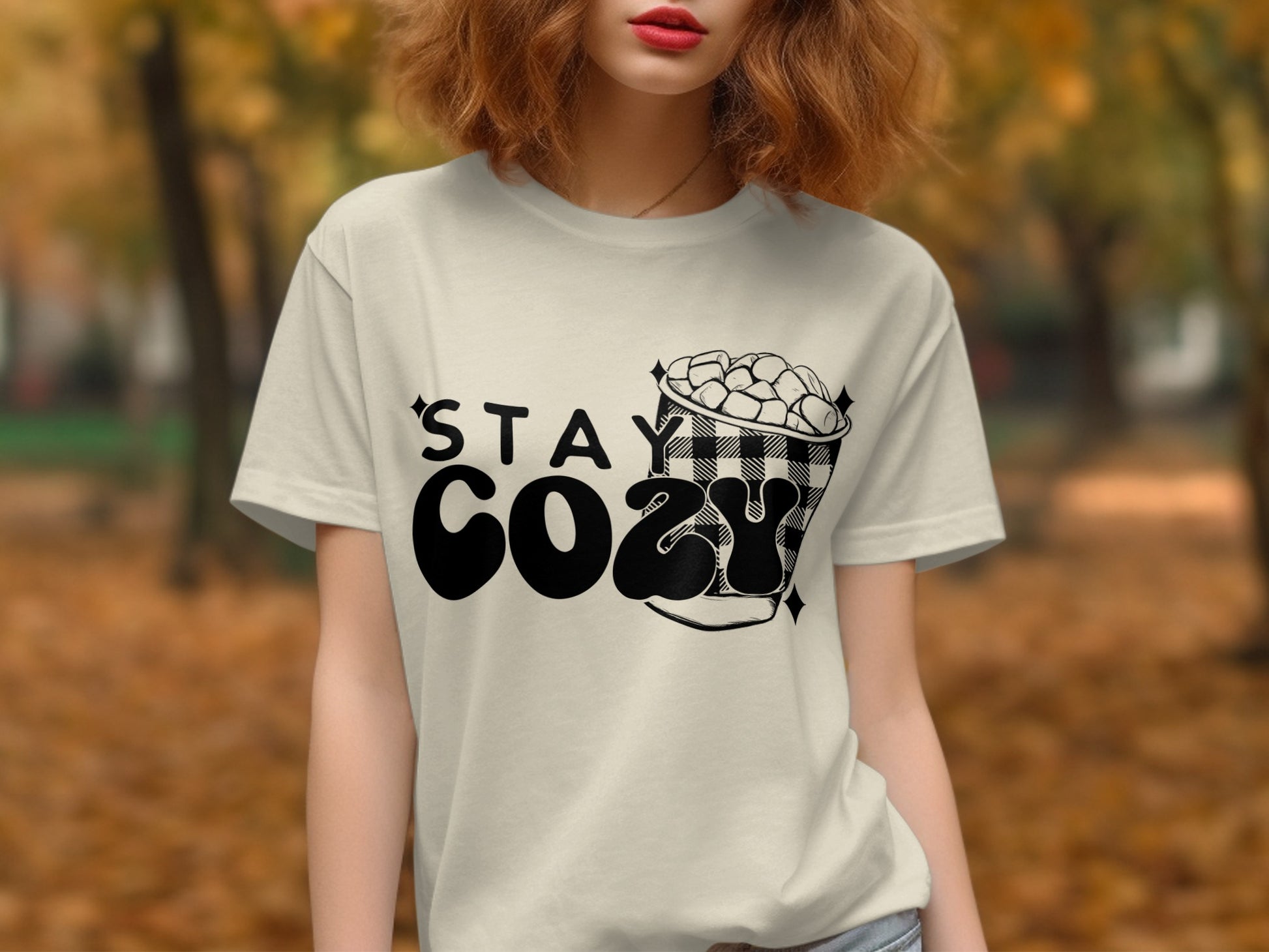 Stay Cozy Graphic Autumn Design T-Shirt product type