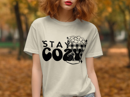 Stay Cozy Graphic Autumn Design T-Shirt product type