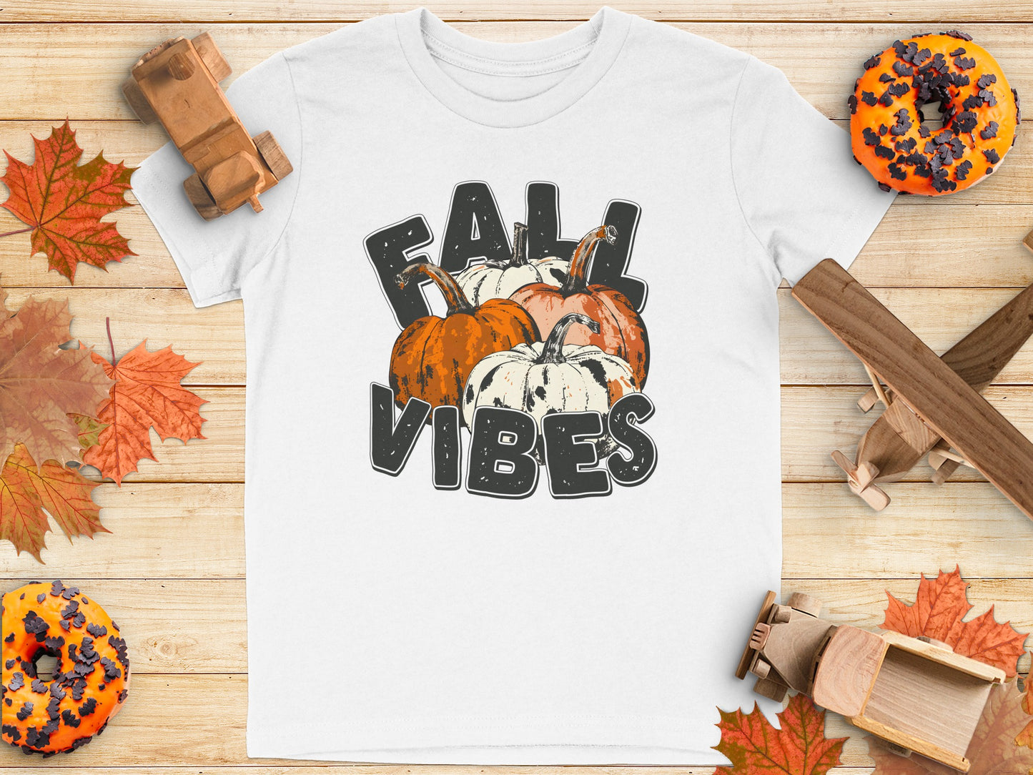 Fall Vibes Pumpkin Themed Graphic Tee product