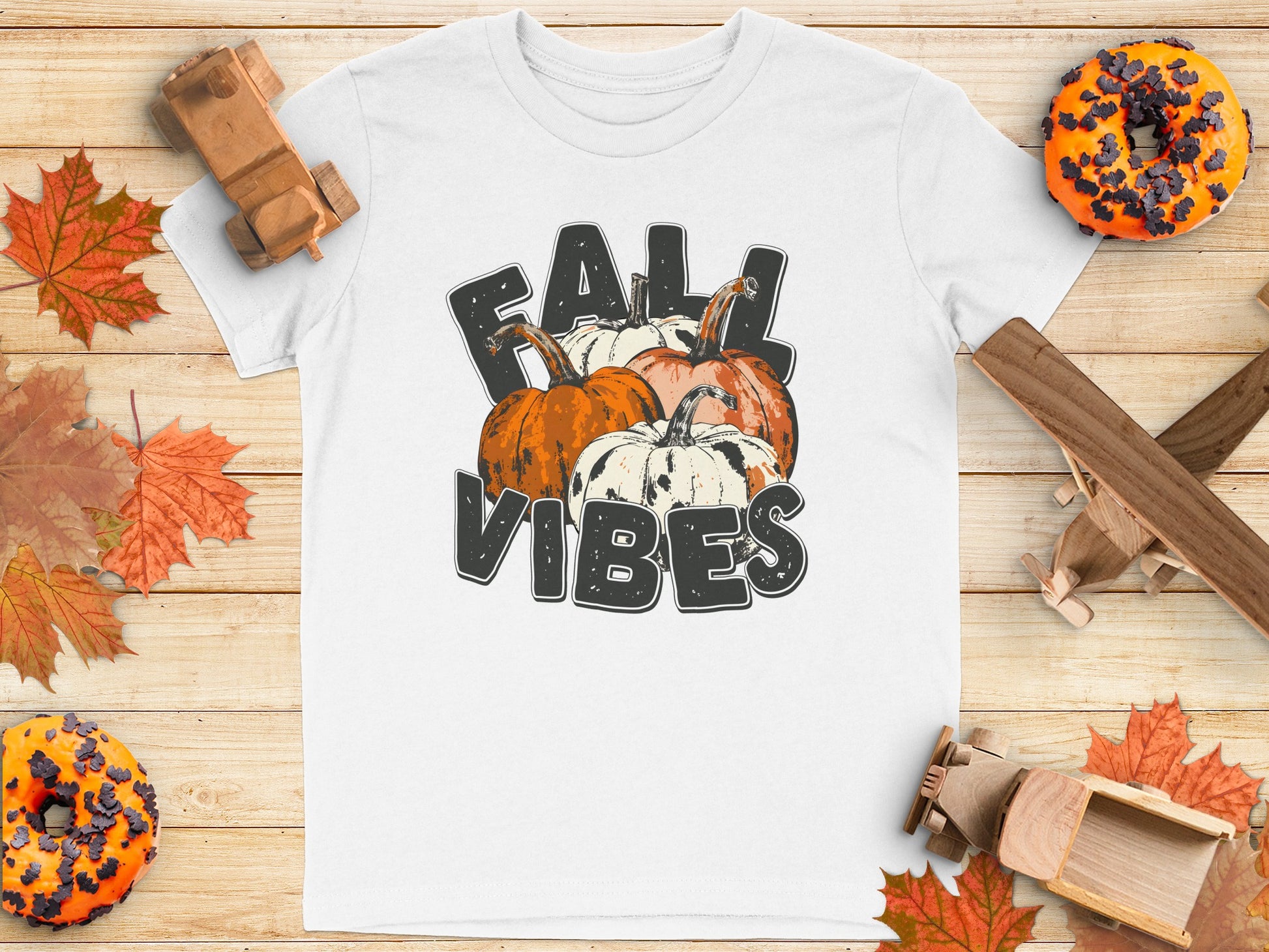 Fall Vibes Pumpkin Themed Graphic Tee product