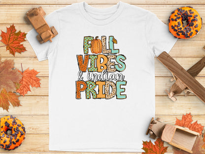 Fall Vibes and Indian Pride Graphic T-Shirt product type