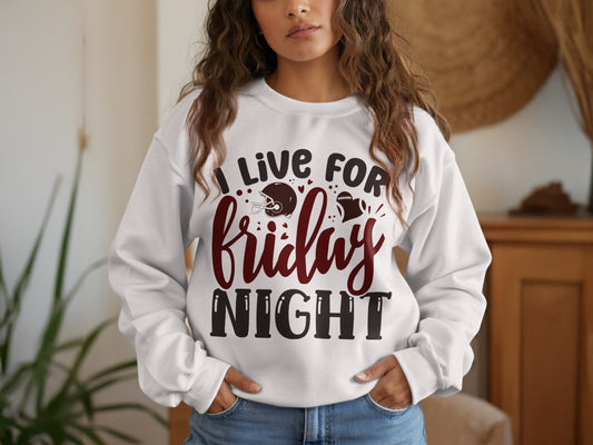 I Live For Friday Night Sweatshirt product