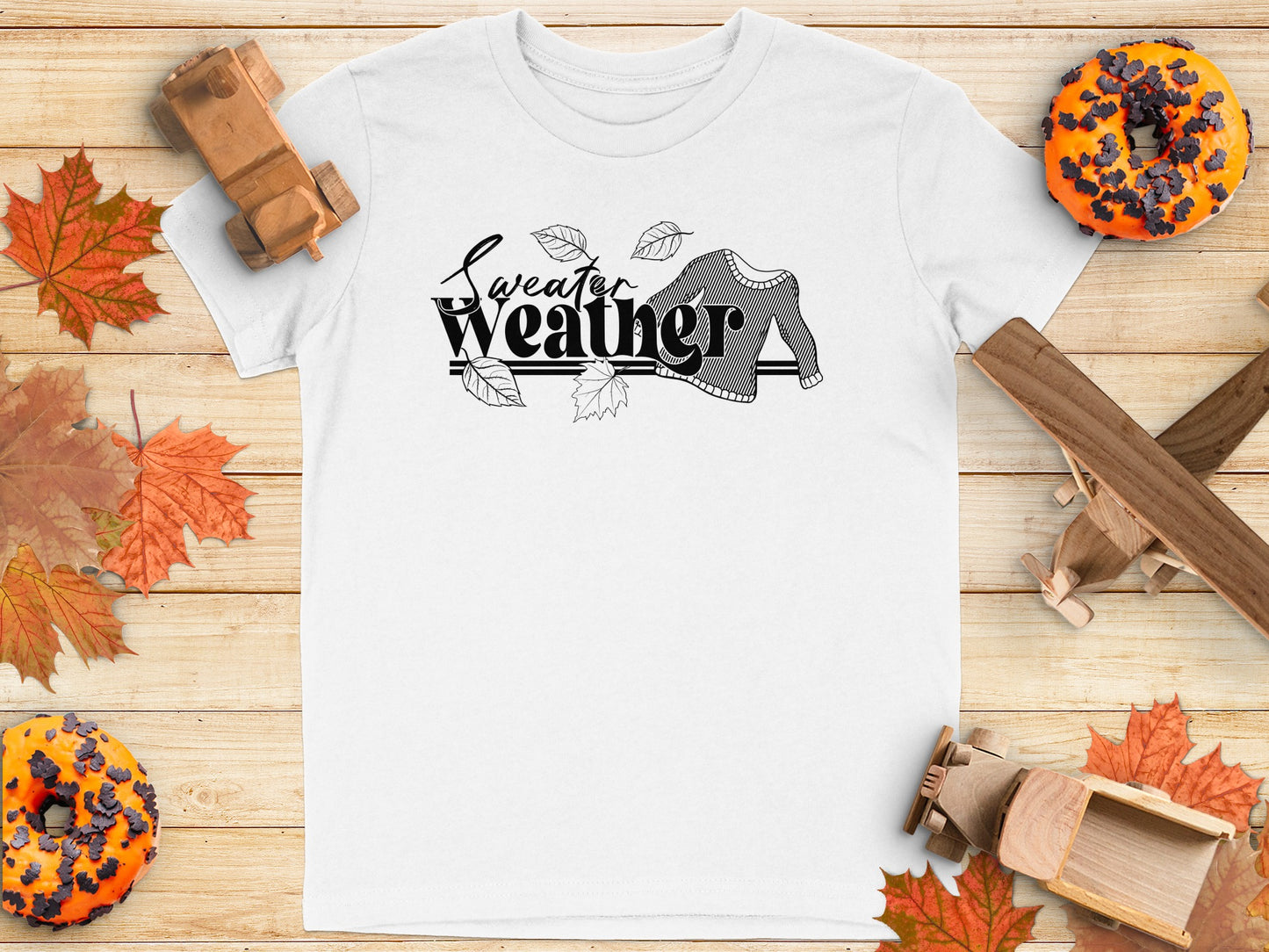 Sweater Weather Autumn Leaves T-shirt product type