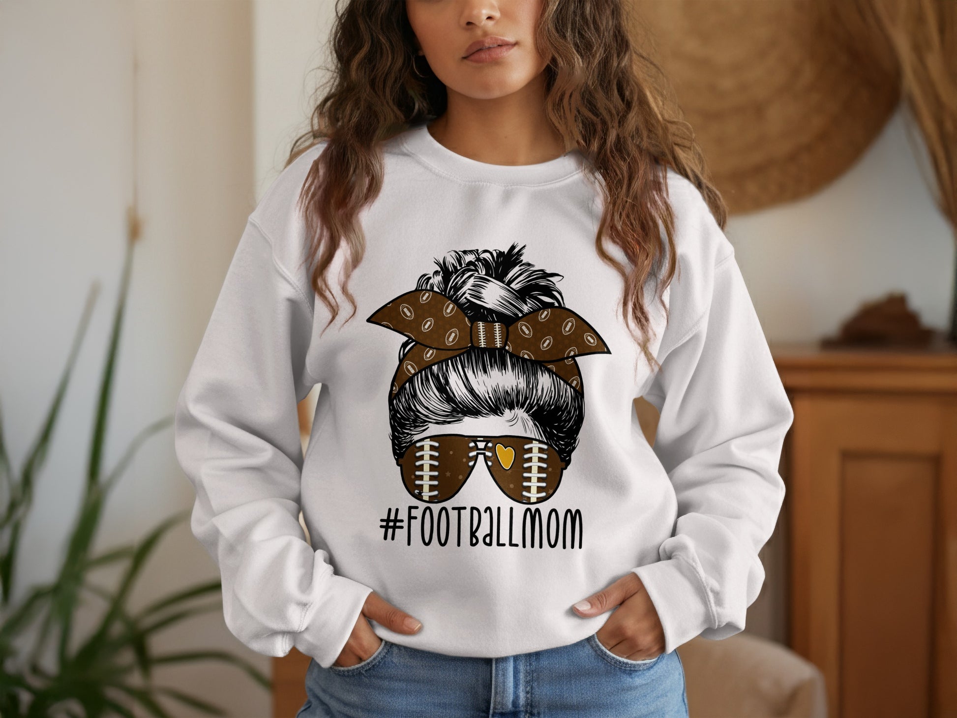 Football Mom Graphic Sweatshirt product