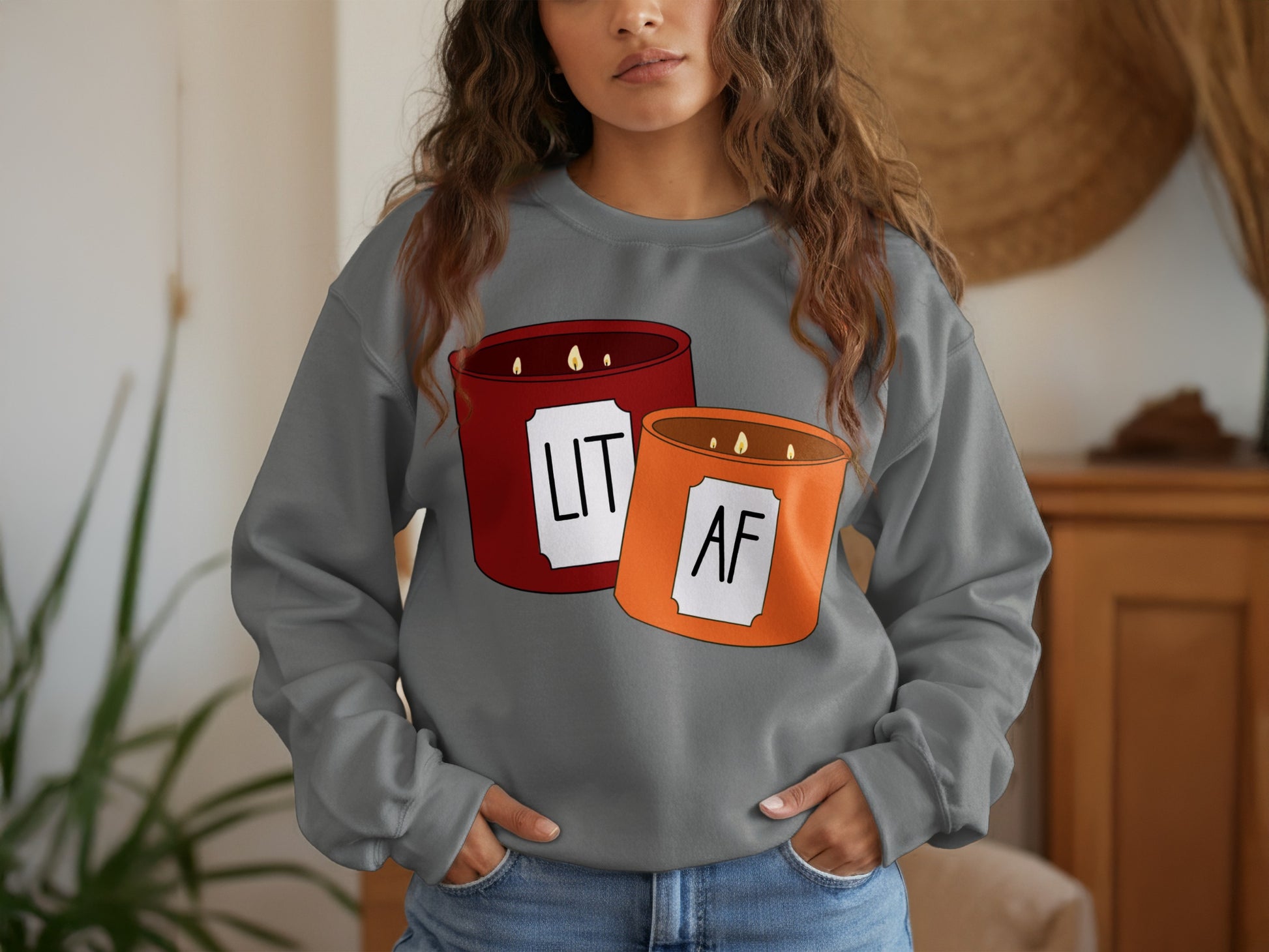 Lit AF Candles Sweatshirt product