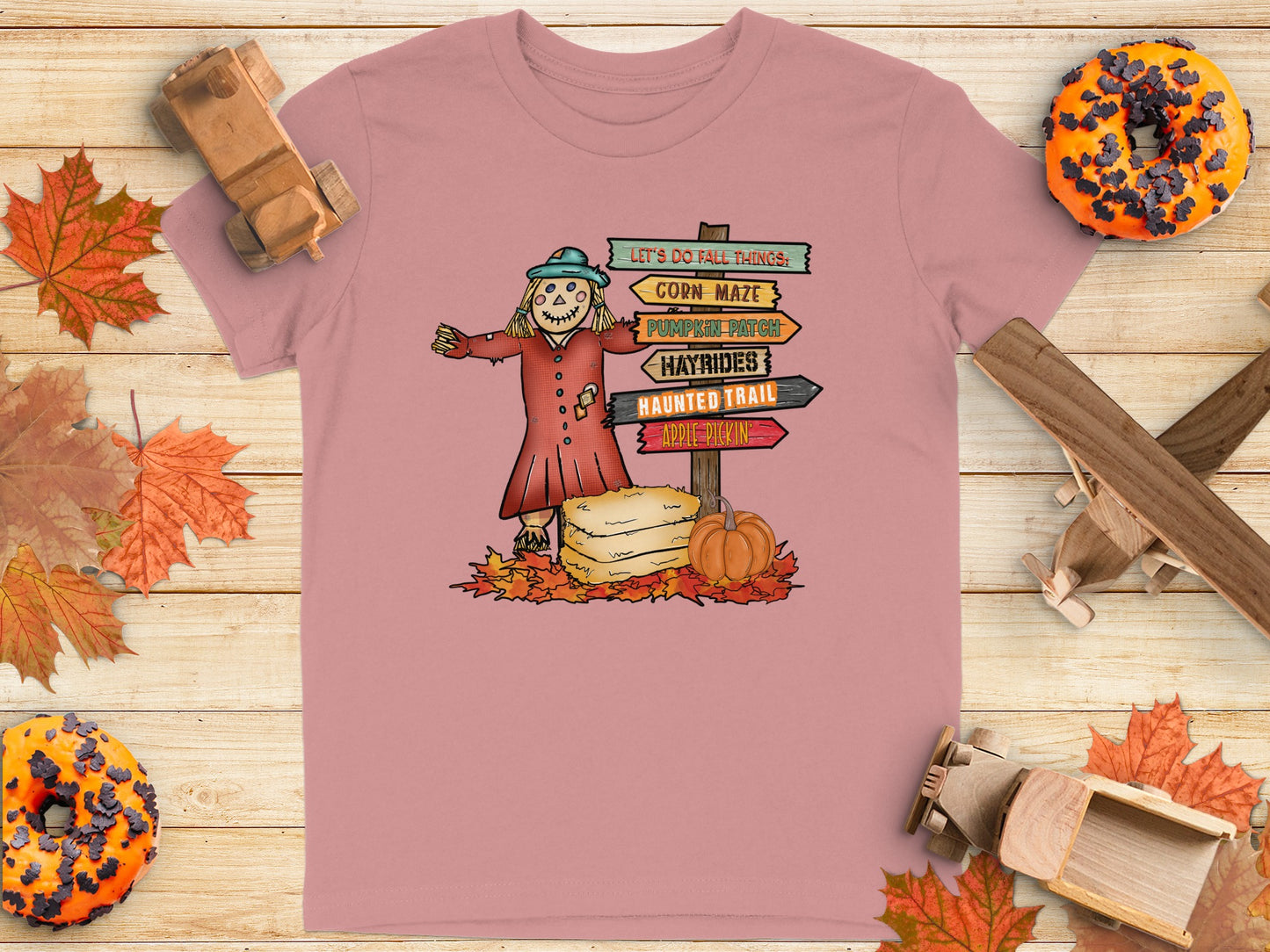 Fun Halloween Let's Do Fall Things Scarecrow Shirt product