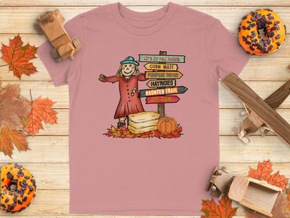 Fun Halloween Let's Do Fall Things Scarecrow Shirt product