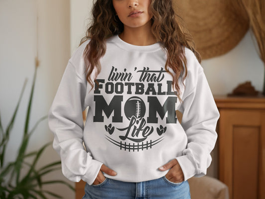 Livin That Football Mom Life Graphic Sweatshirt product