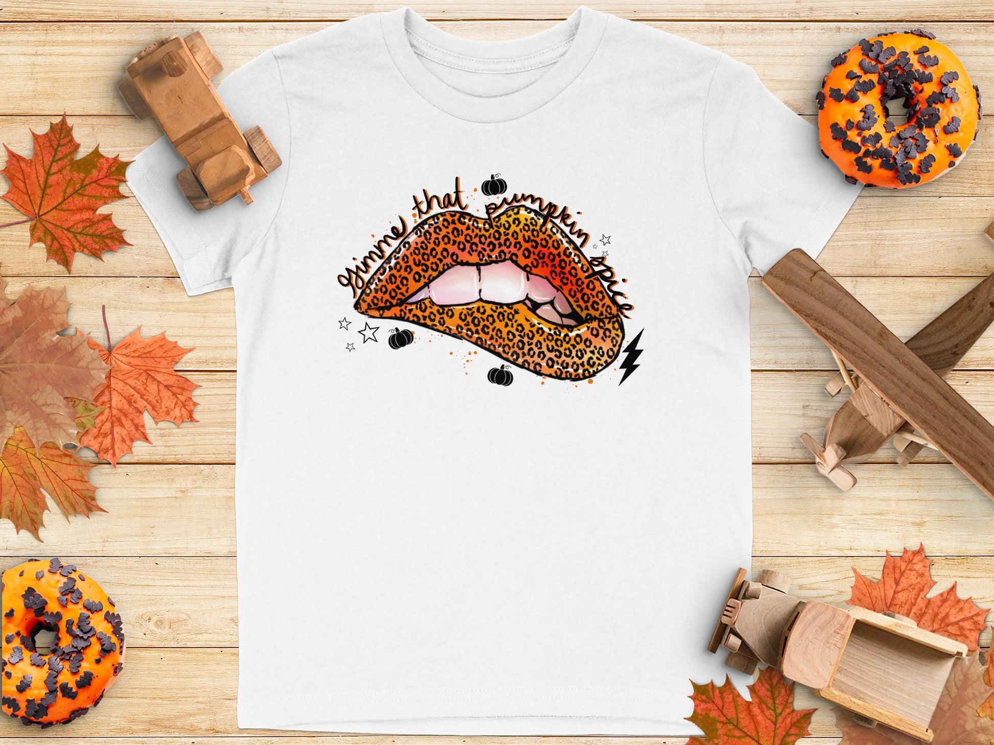 Gimme That Pumpkin Spice Lips Graphic T-Shirt product