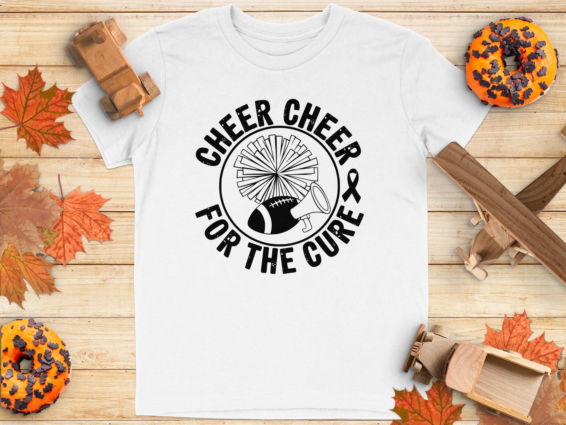 Cheer Cheer For The Cure Football T-Shirt product type