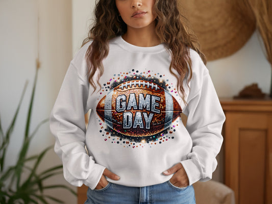 Game Day Football Themed Graphic Sweatshirt product
