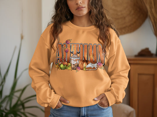 Autumn Themed Graphic Sweatshirt product