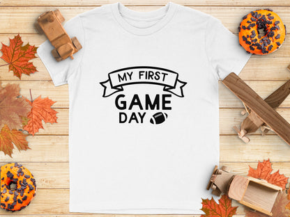 My First Game Day Football Themed Shirt product