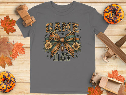 Game Day Bow and Flowers Graphic T-Shirt product type