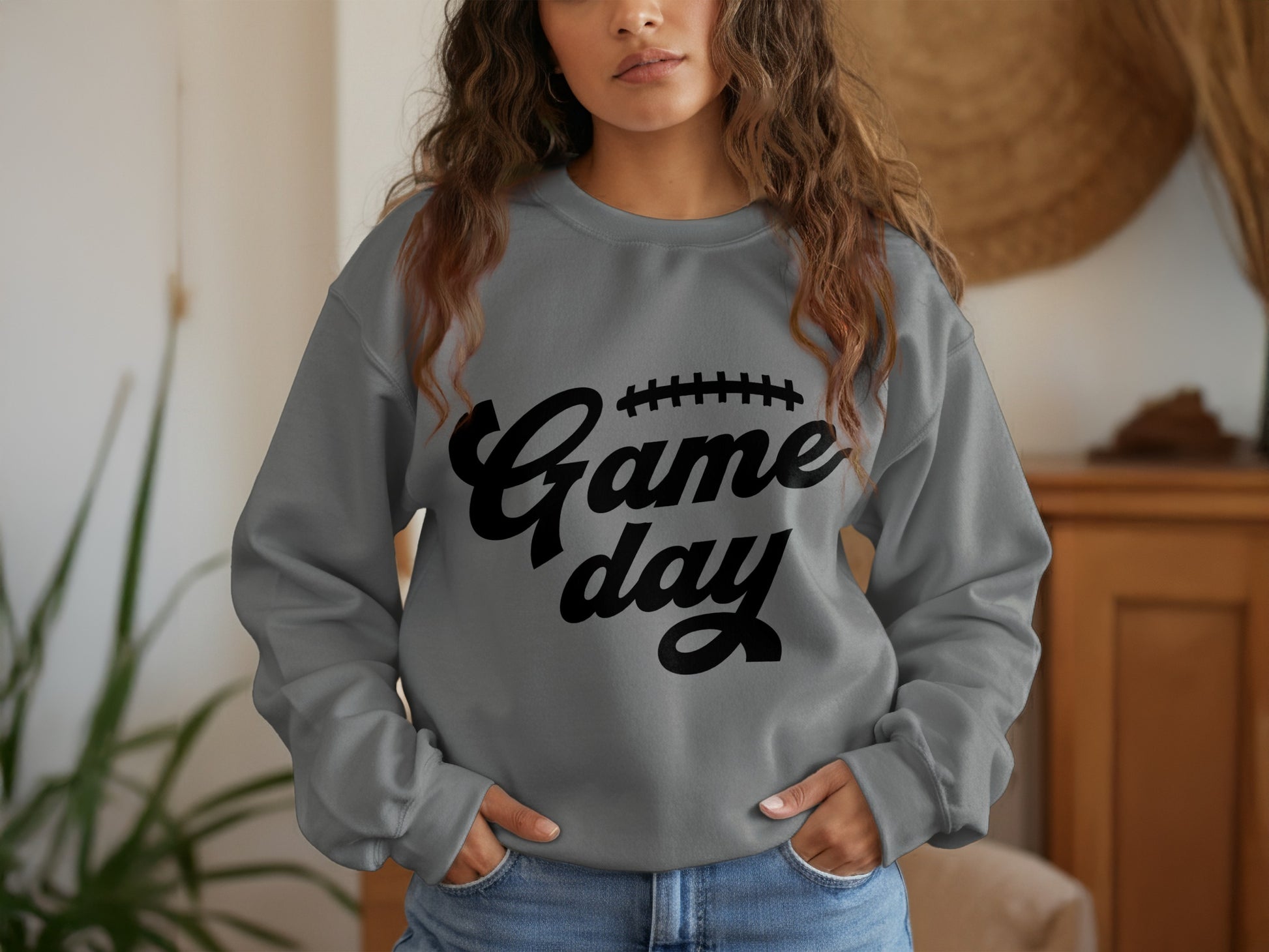 Game Day Sweatshirt Cozy and Comfortable Clothing product