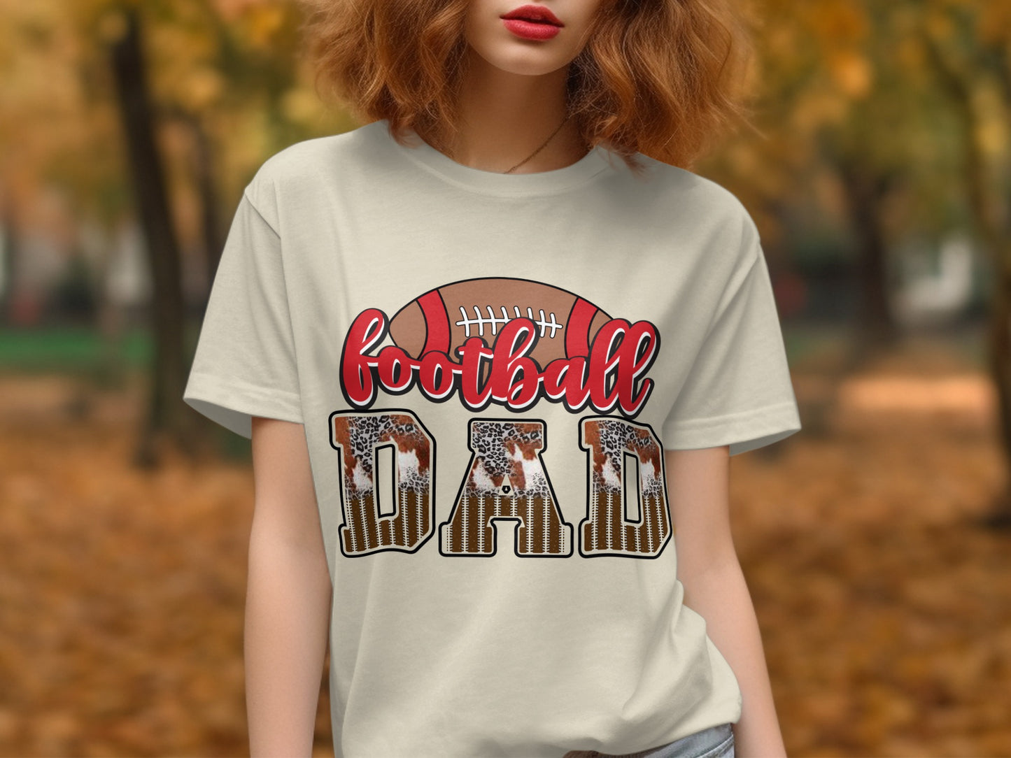 Football Dad Graphic T-Shirt Stylish Casual product