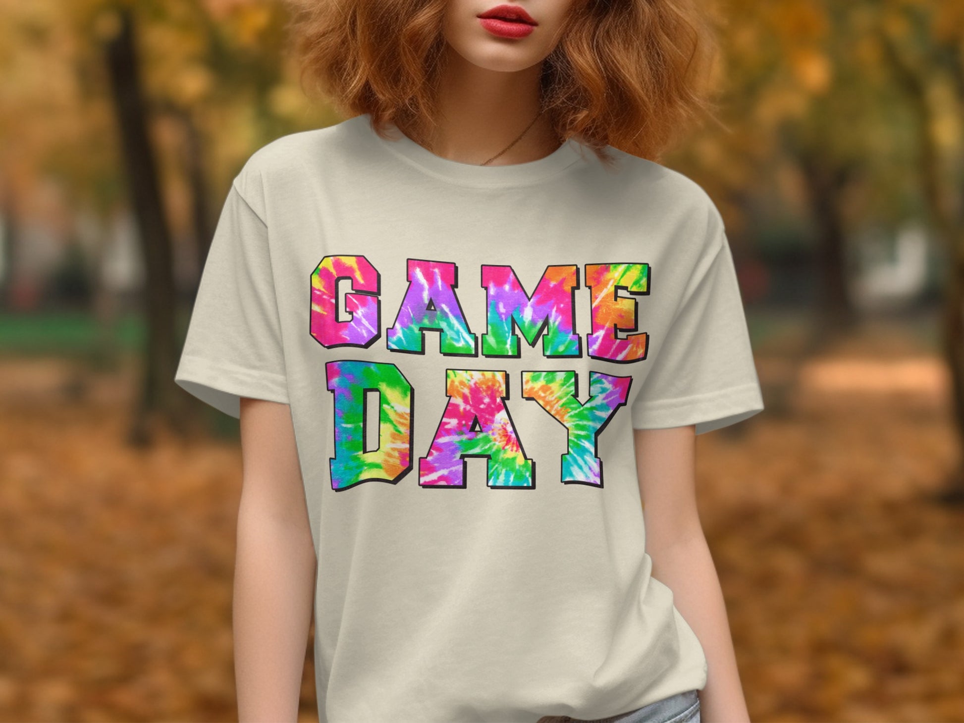 Colorful Game Day Graphic Tee product type