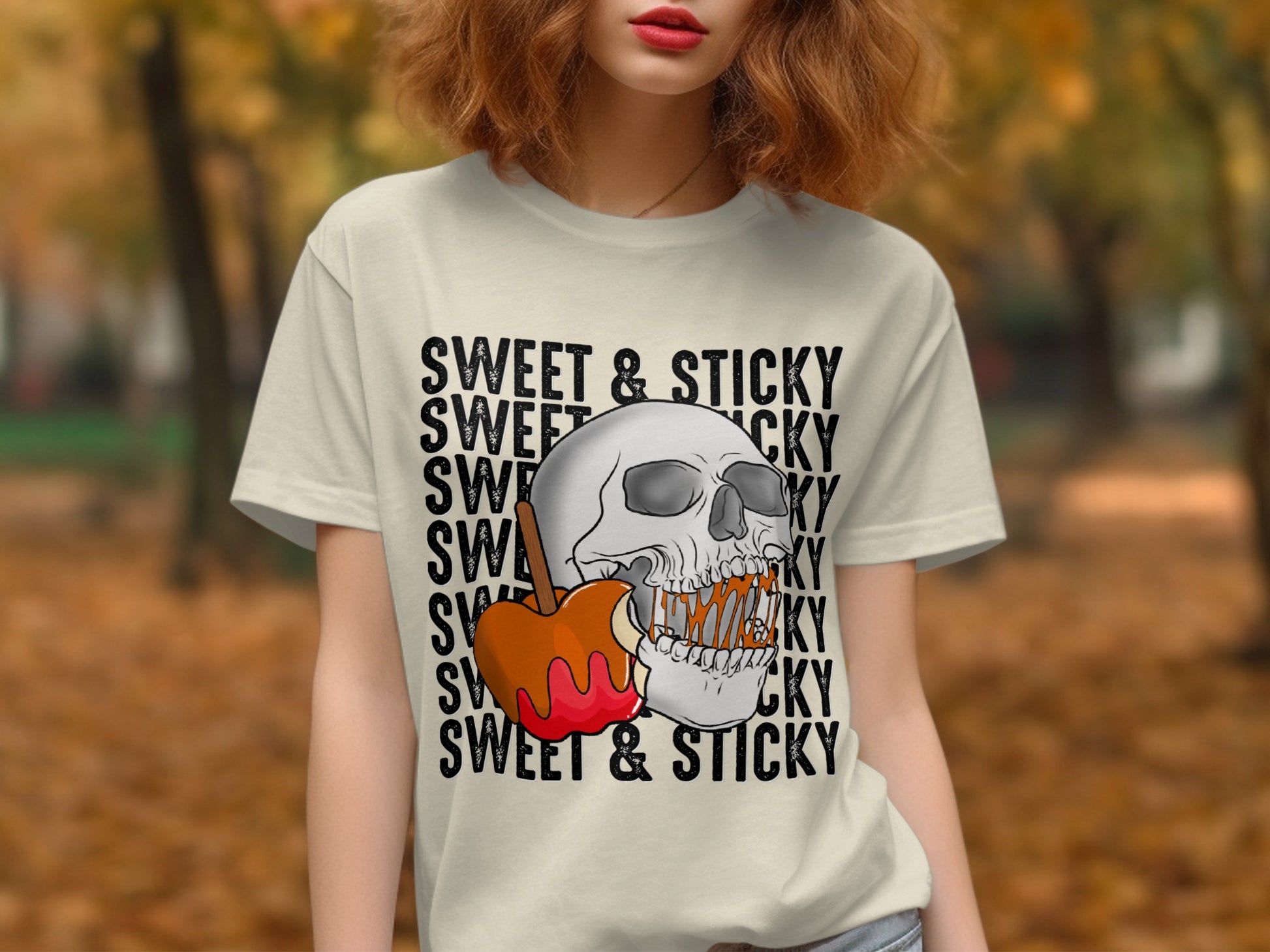 Sweet and Sticky Caramel Skull Graphic Tee product