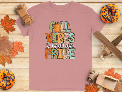 Fall Vibes And Indian Pride Design Shirt product type
