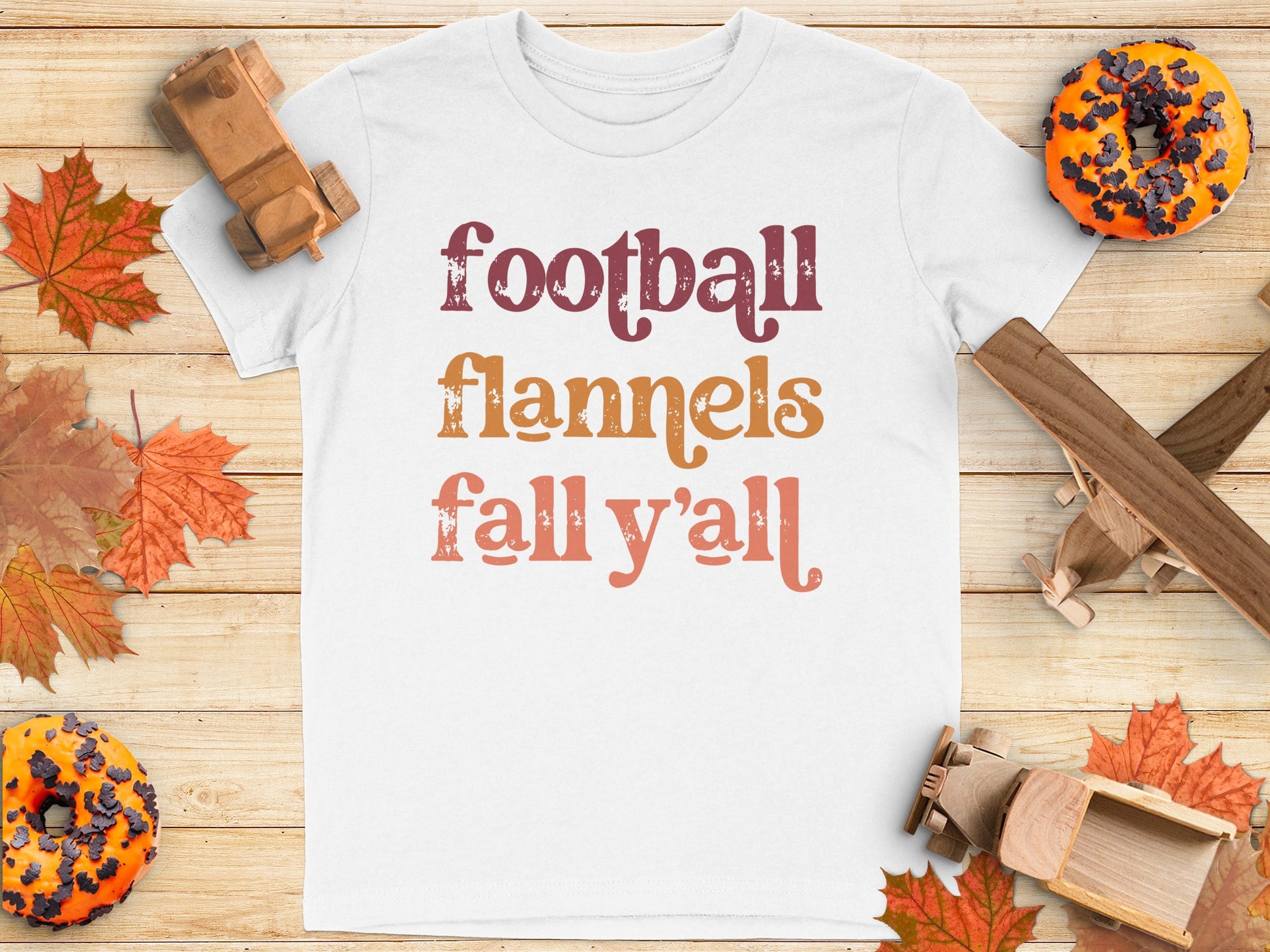 Football Flannels Fall Y'all Graphic Tee product type