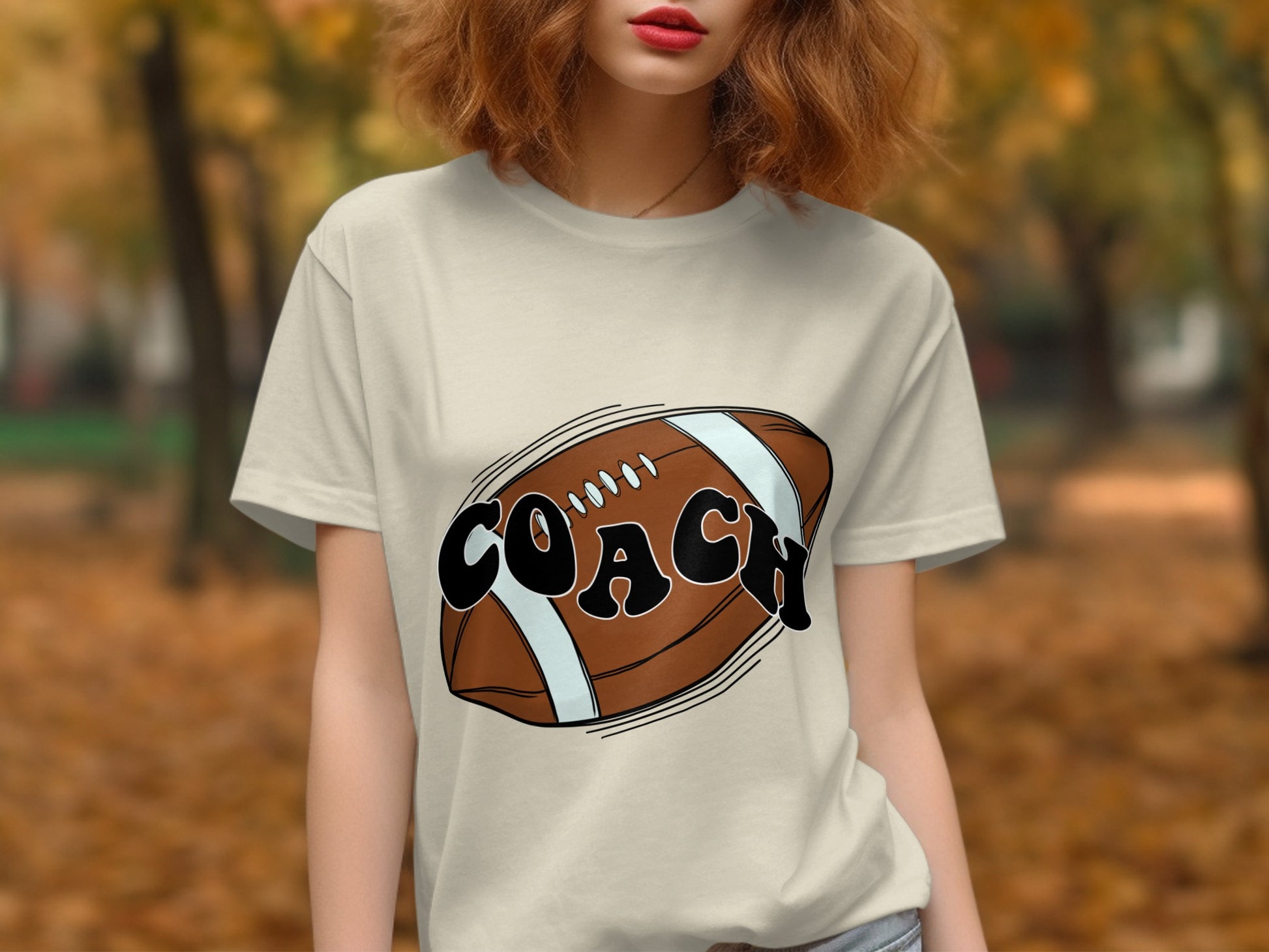 Coach Football Graphic T-Shirt for Sports Enthusiasts Product