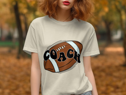 Coach Football Graphic T-Shirt for Sports Enthusiasts Product