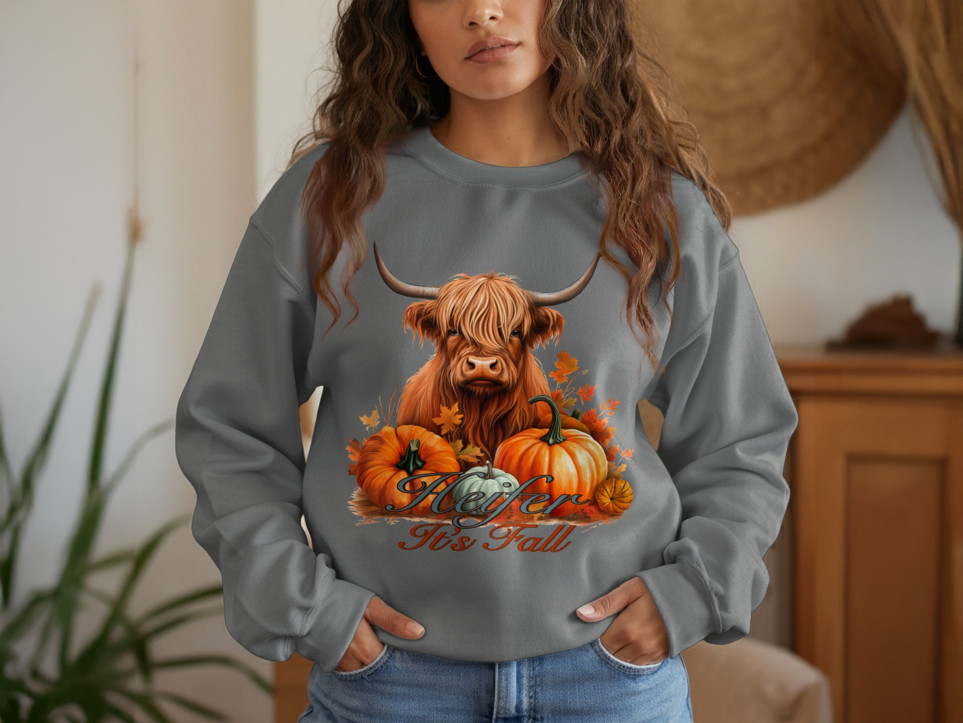 Heifer It's Fall Graphic Sweatshirt product