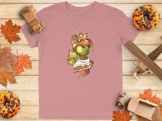 Autumn Sweets and Fall Leaves Graphic T-Shirt Product