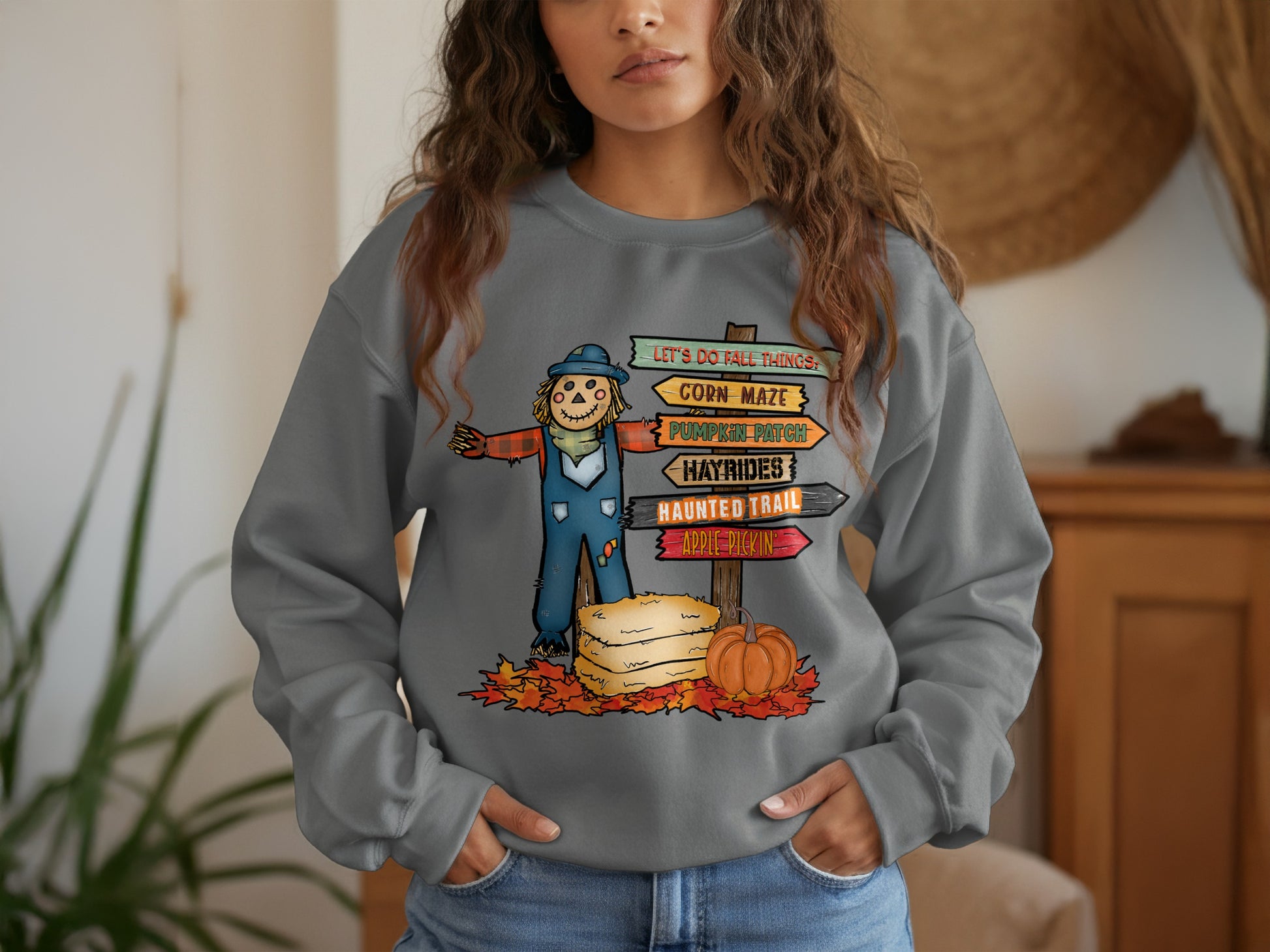 Let's Do Fall Things Scarecrow Sweatshirt product