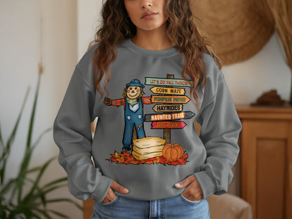 Let's Do Fall Things Scarecrow Sweatshirt product
