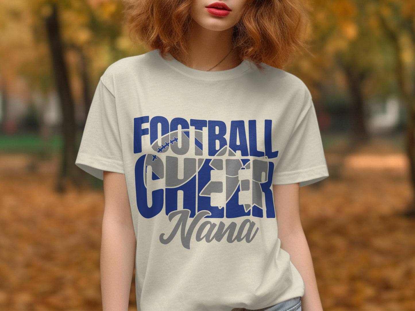Football Cheer Nana Graphic Tee Shirt product