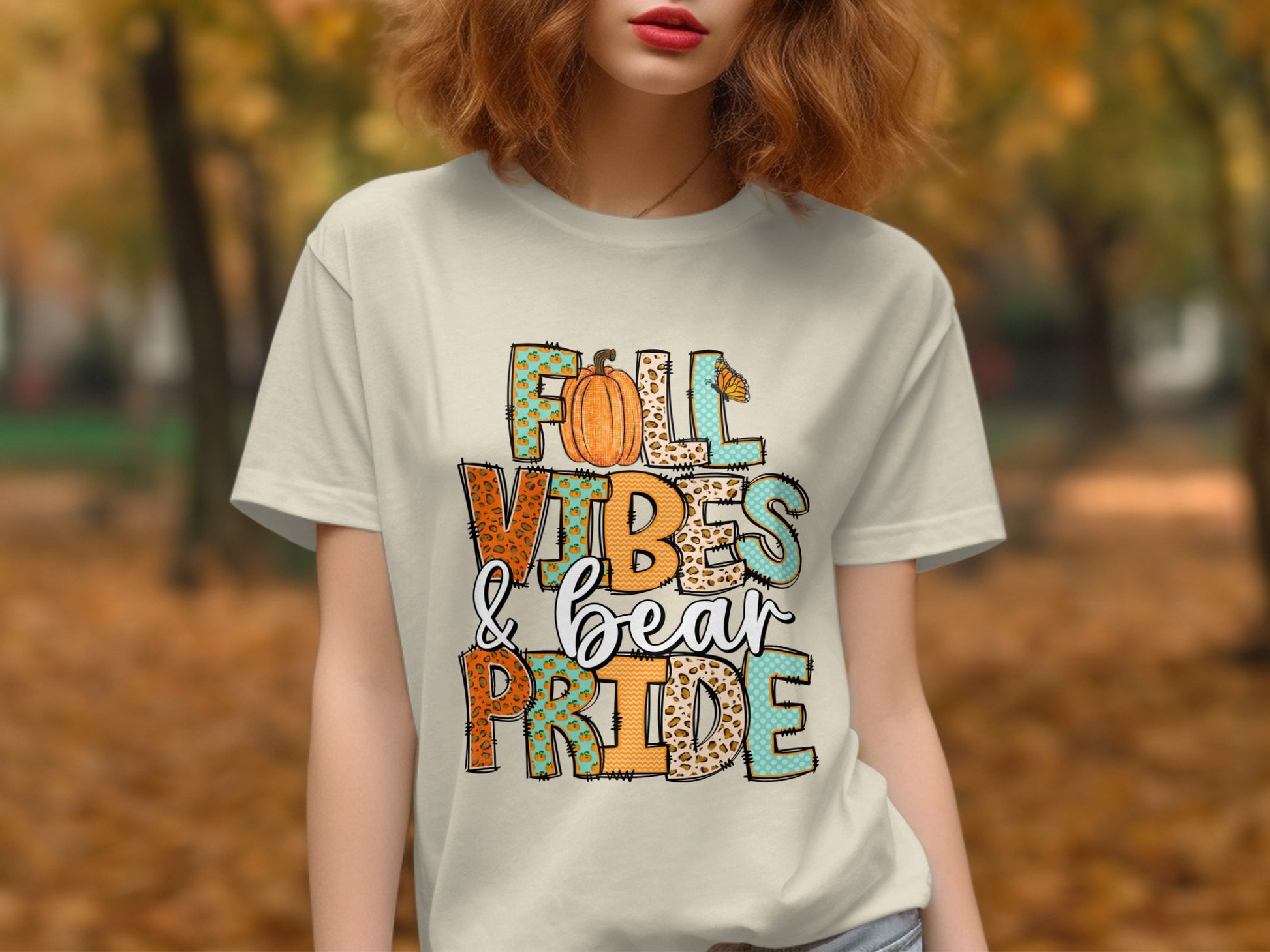 Fall Vibes and Bear Pride Graphic T-shirt product
