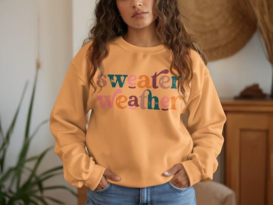 Sweater Weather Stylish Cozy Sweatshirt product