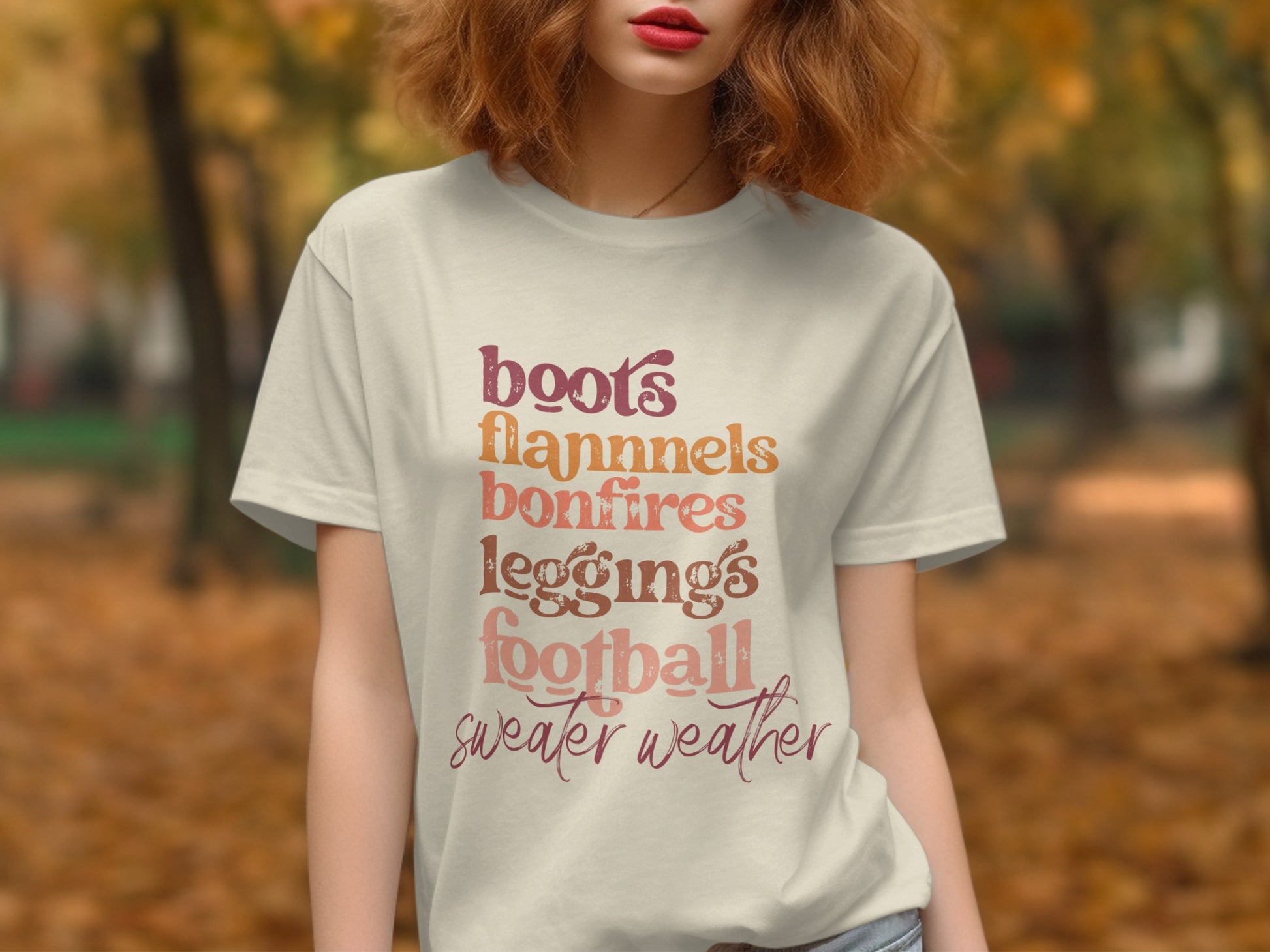 Sweater Weather Fall Season Themed T-shirt product type