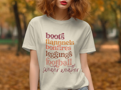 Sweater Weather Fall Season Themed T-shirt product type