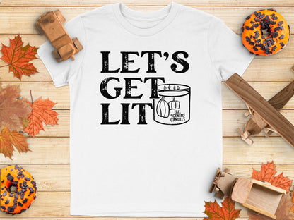 LET'S GET LIT Fall Scented Candies Graphic T-shirt product