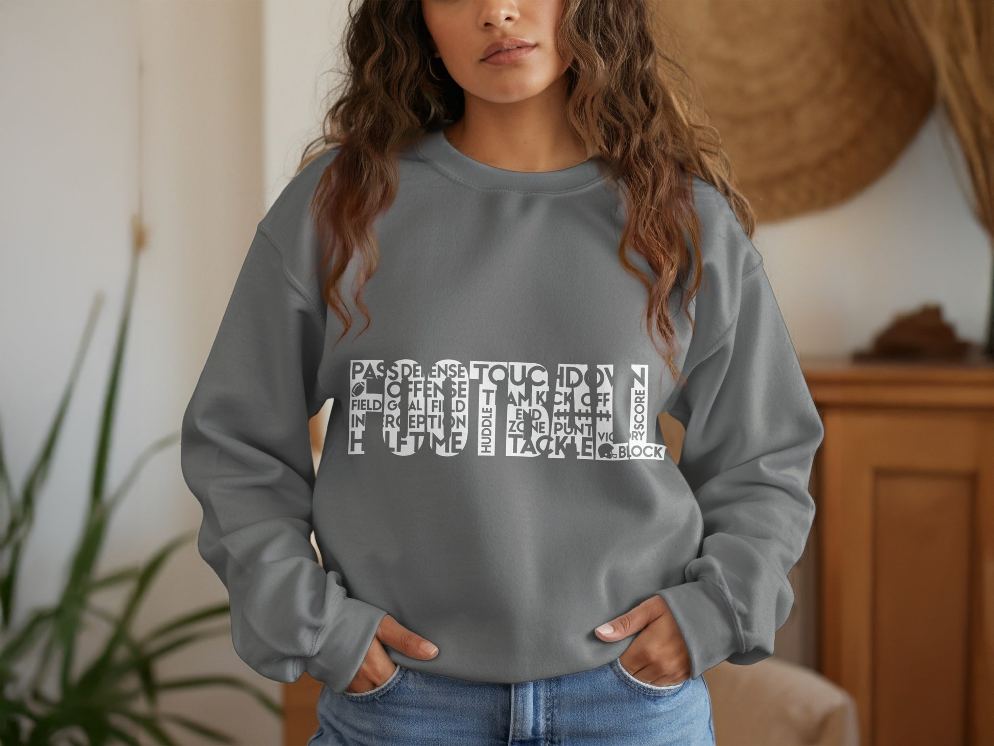 Modern Graphic Word Art Fashionable Sweatshirt product