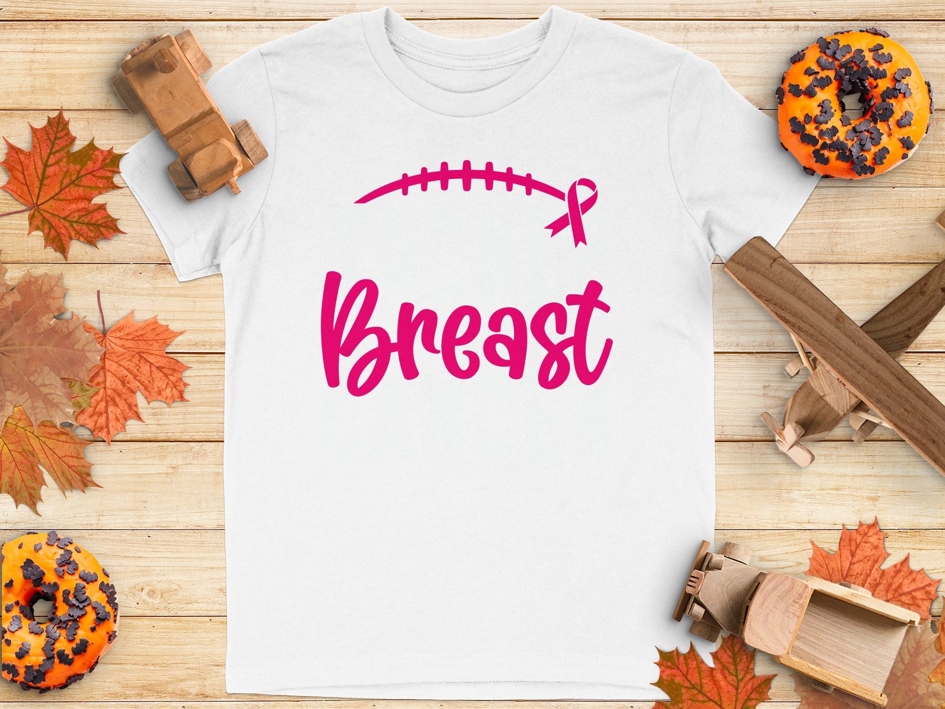 Breast Cancer Football T-shirt product