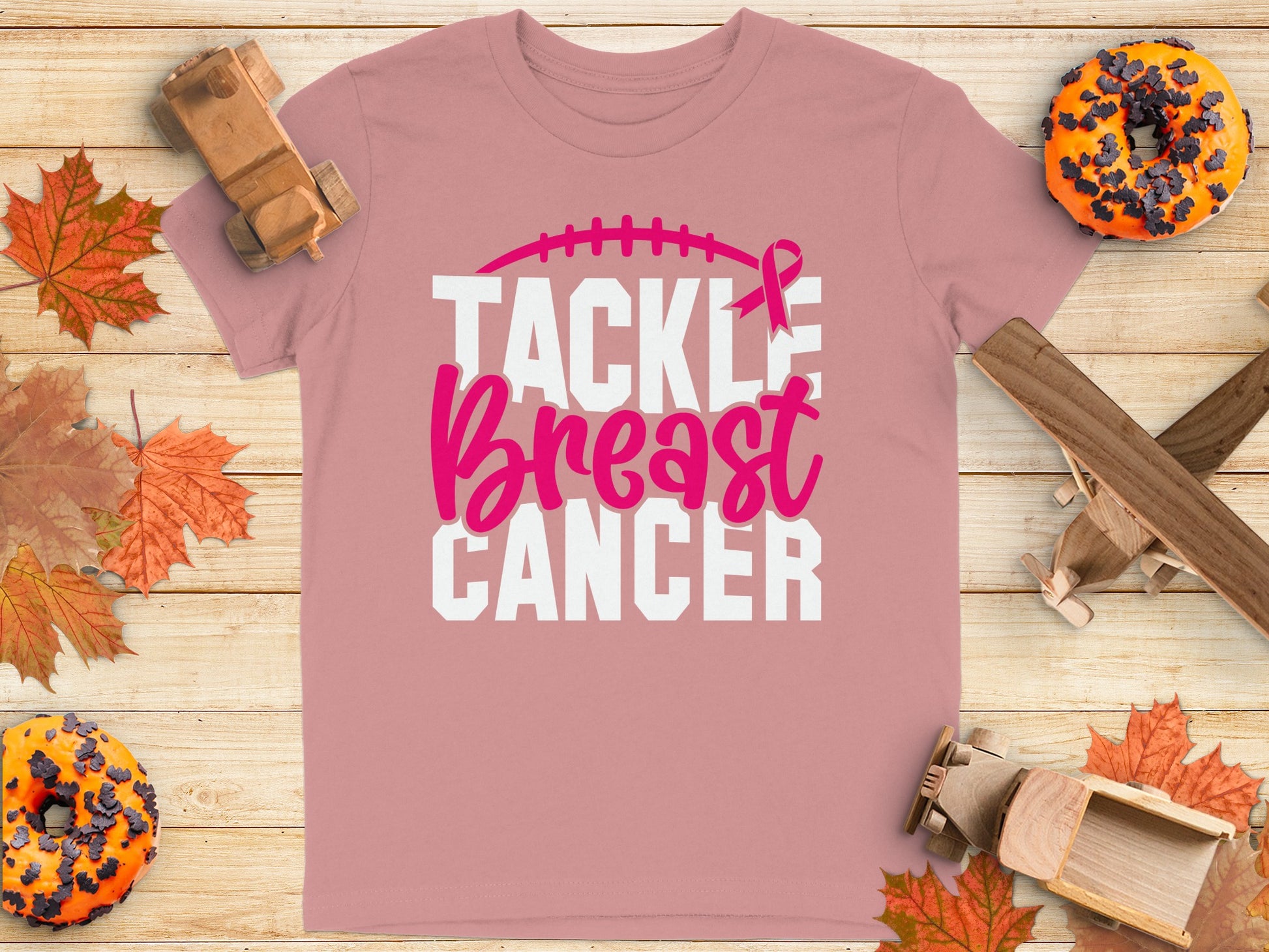 Tackle Breast Cancer Football Awareness T-shirt product