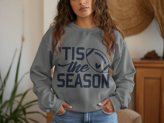 Tis The Season Football Theme Long Sleeve Top product type