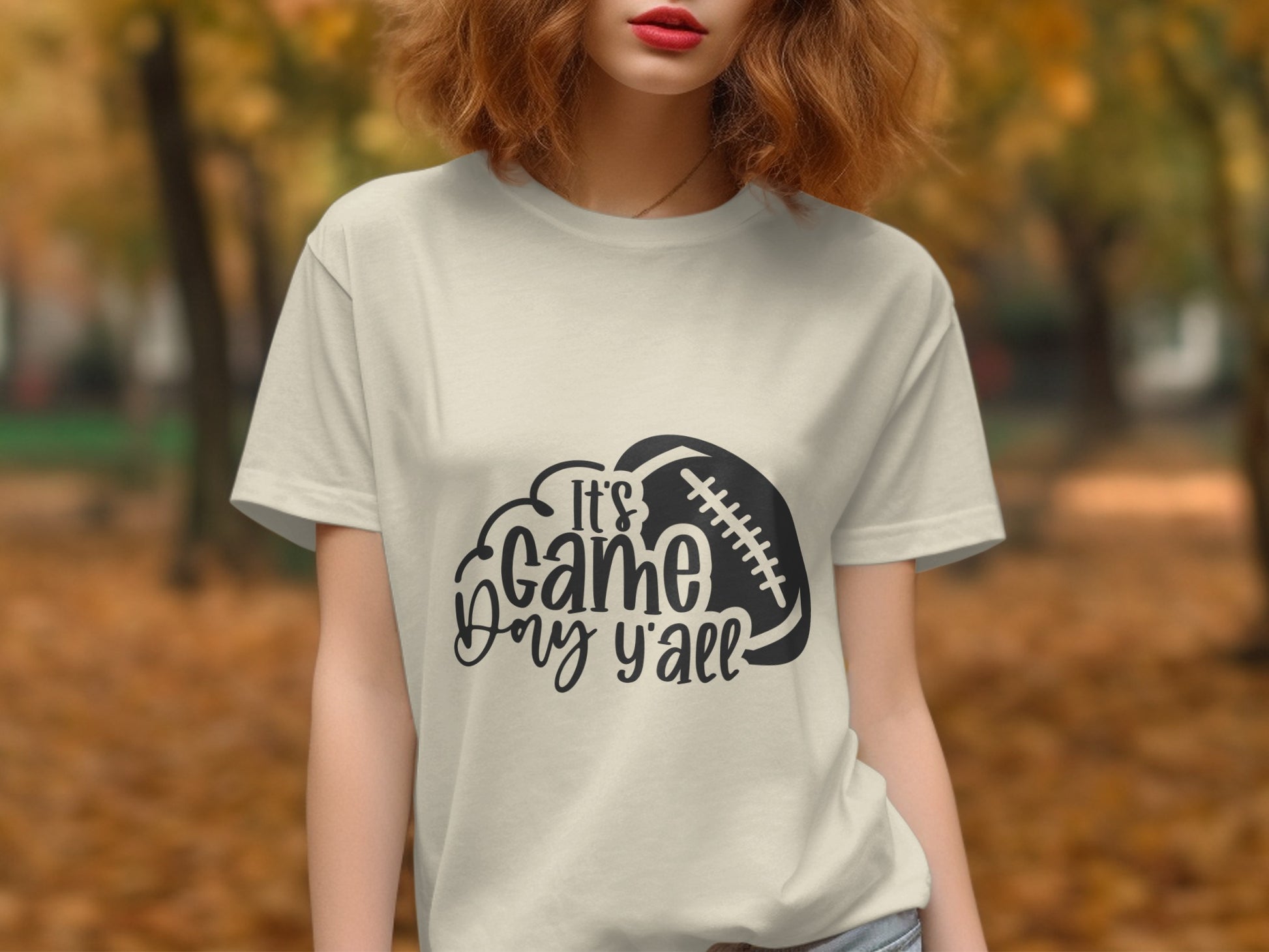 It's Game Day Y'all Football Graphic Tee shirt product