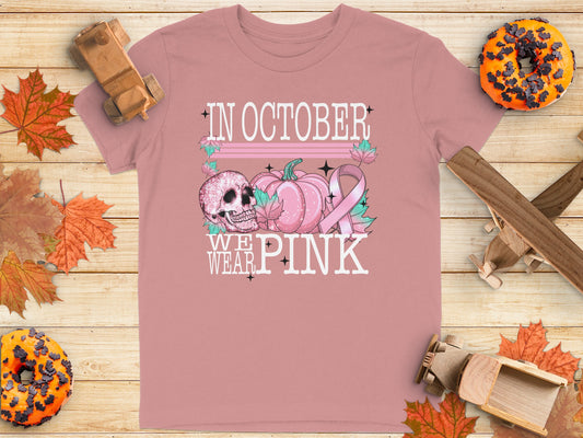 In October We Wear Pink Halloween Themed Product