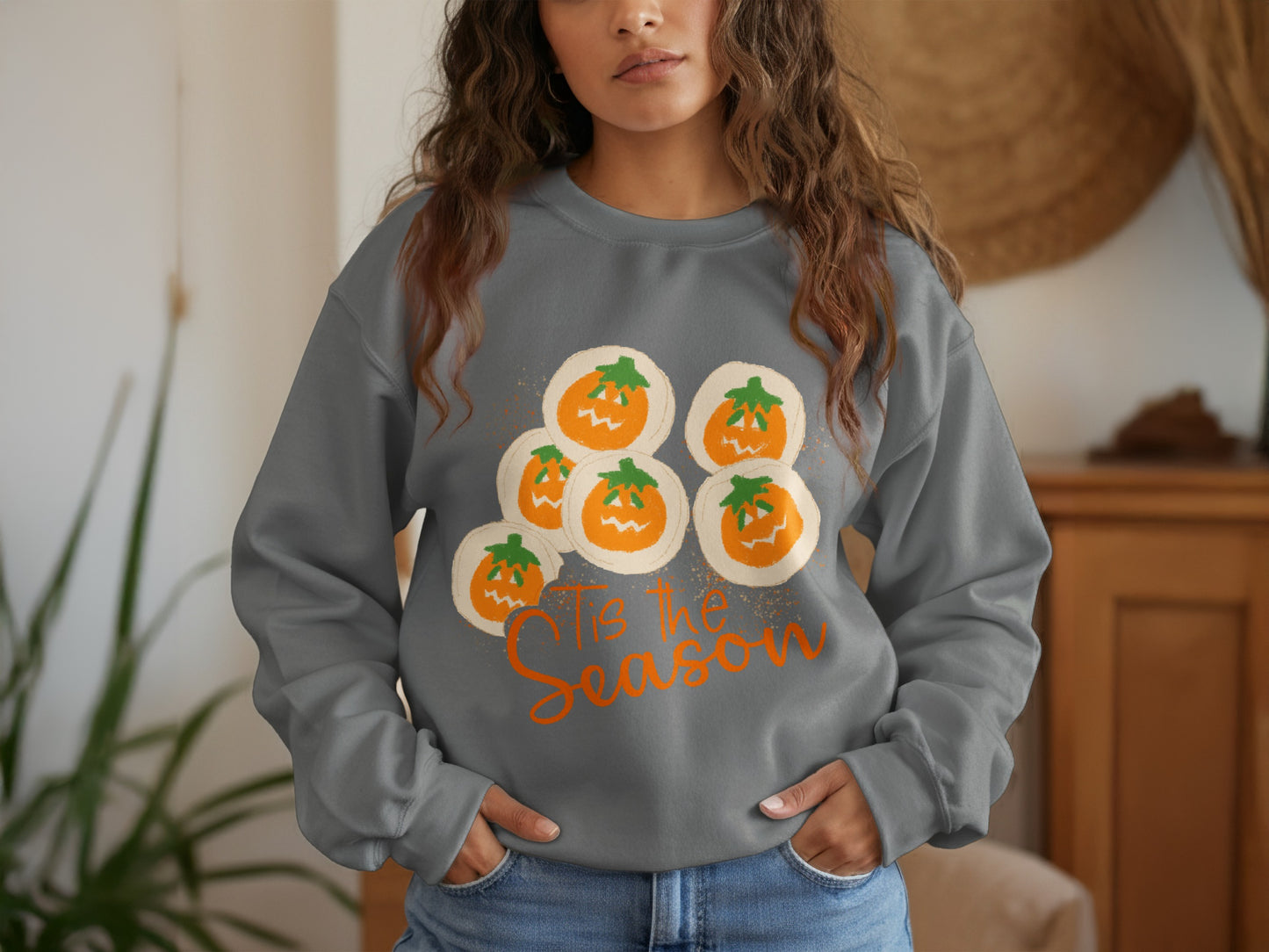 Tis the Season Pumpkin Graphic Sweatshirt product