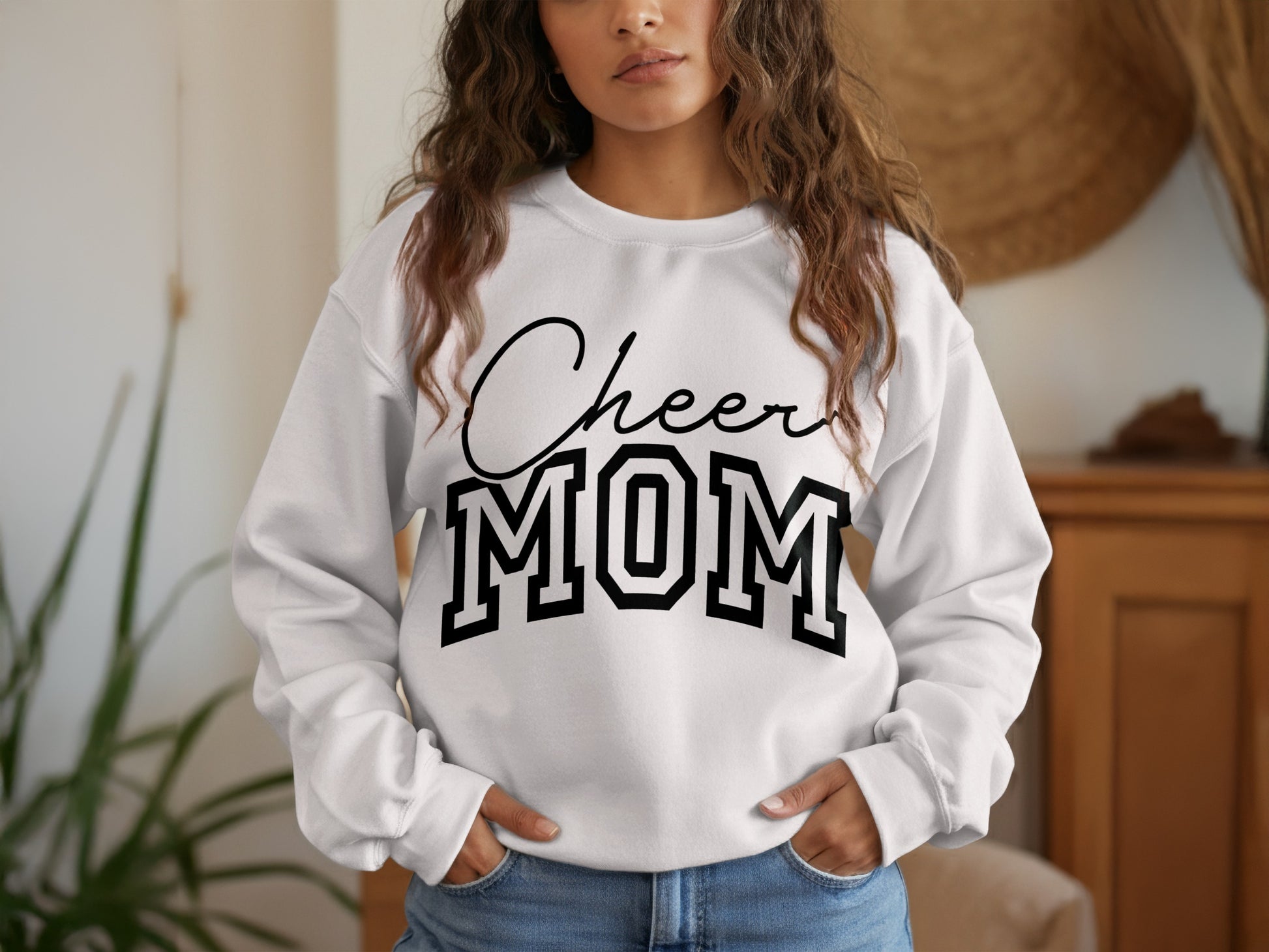 Cheer Mom Graphic Sweatshirt Casual Clothing product
