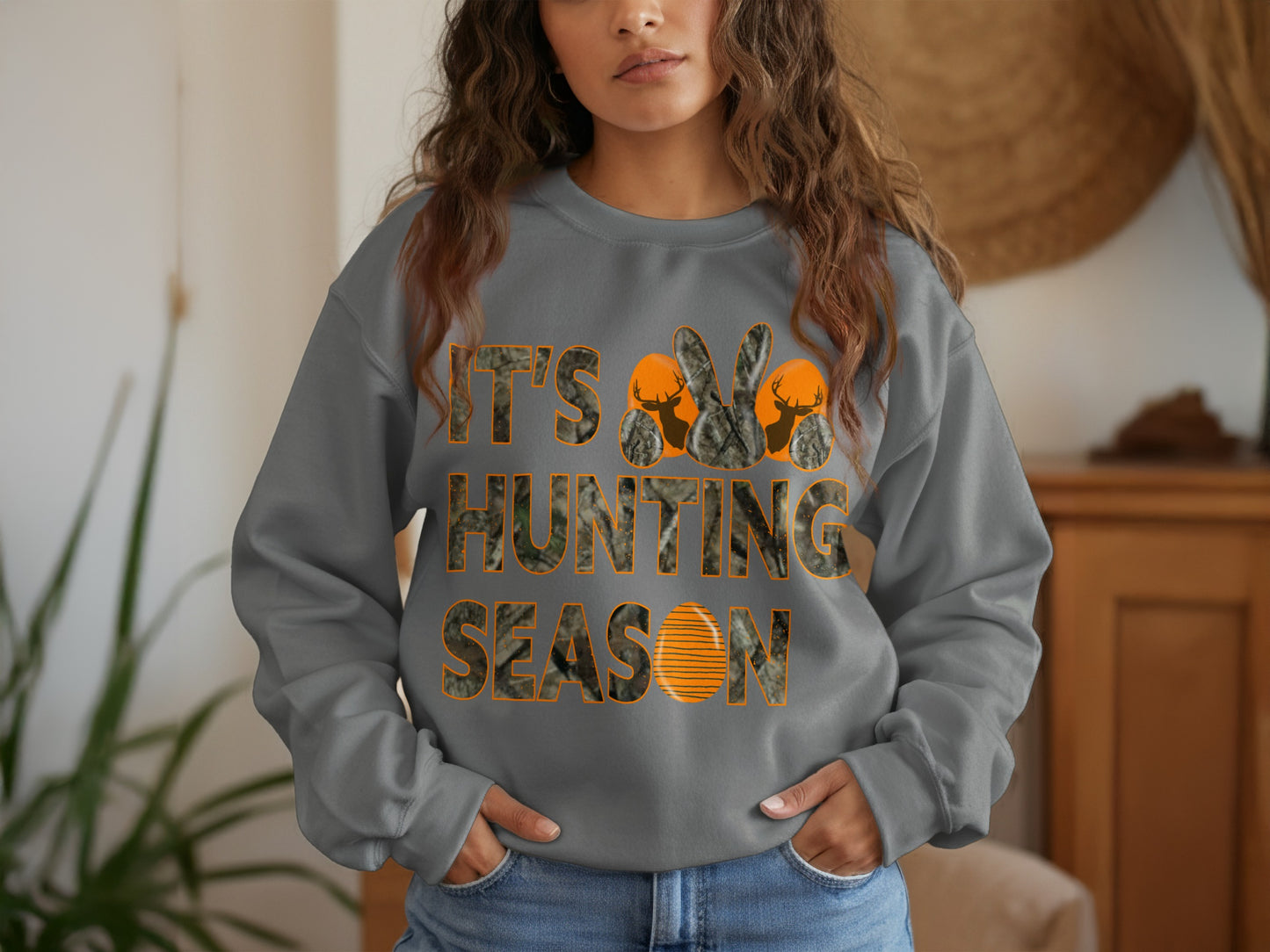 It's Hunting Season Graphic Sweatshirt Product