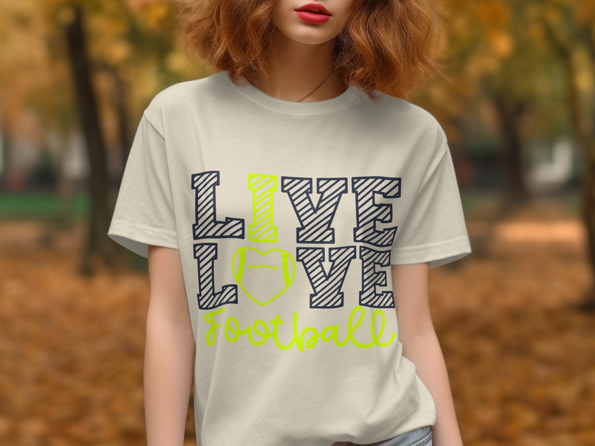 Live Love Football Graphic Tee product type