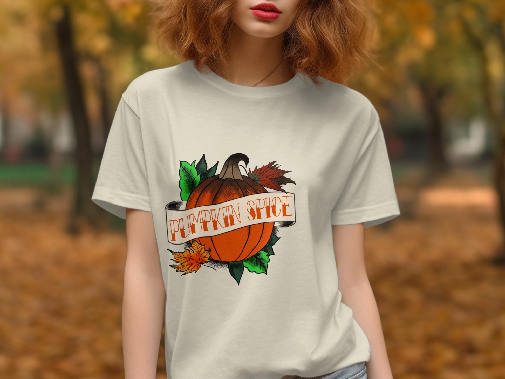 Autumn Pumpkin Spice Themed Graphic T-Shirt product