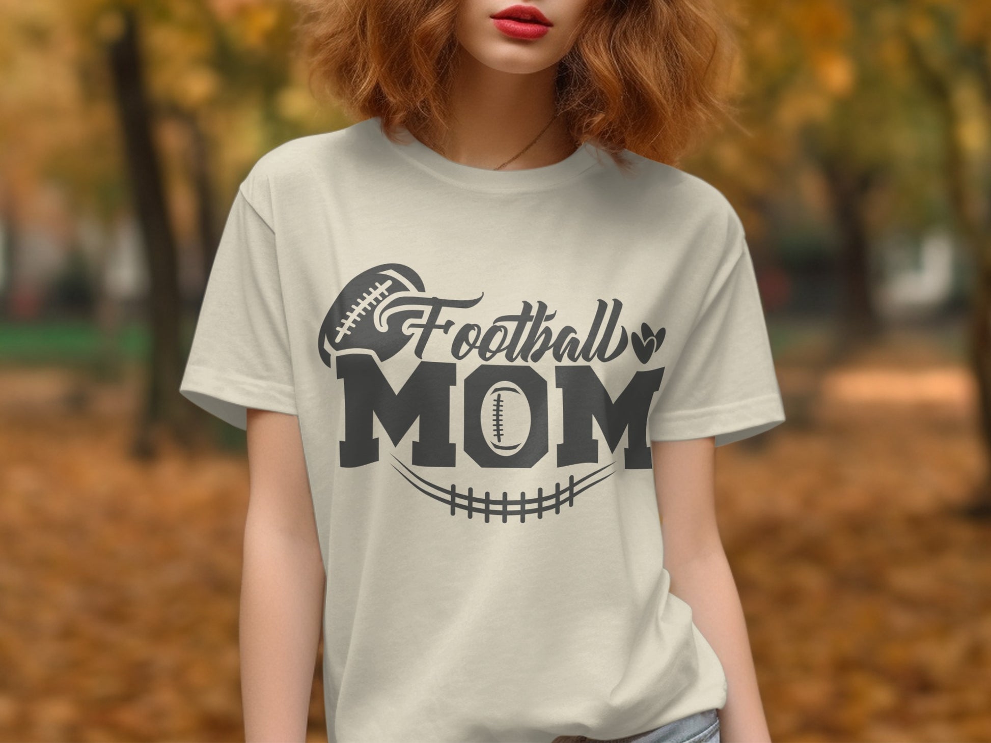 Football Mom Graphic Tee Casual T-Shirt product