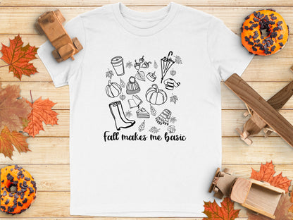 Fall Season Themed White Shirt product type